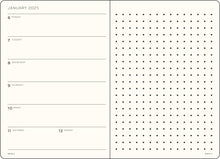 Load image into Gallery viewer, 2025 Weekly Planner &amp; Notebook Medium (A5) Dotted - NEW VARIANT