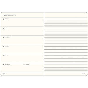 2025 Weekly Planner & Notebook Medium (A5) & B6+ Softcover Ruled