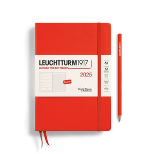 2025 Weekly Planner & Notebook Medium (A5) & Pocket (A6) Hardcover