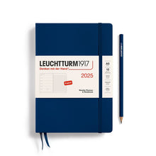 Load image into Gallery viewer, 2025 Weekly Planner &amp; Notebook Medium (A5) &amp; Pocket (A6) Hardcover