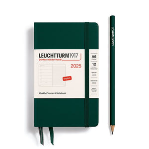 2025 Weekly Planner & Notebook Medium (A5) & Pocket (A6) Hardcover