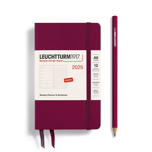 2025 Weekly Planner & Notebook Medium (A5) & Pocket (A6) Hardcover