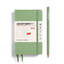 Load image into Gallery viewer, 2025 Weekly Planner &amp; Notebook Medium (A5) &amp; Pocket (A6) Hardcover